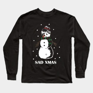 Emo Snowman (Sad Xmas) Long Sleeve T-Shirt